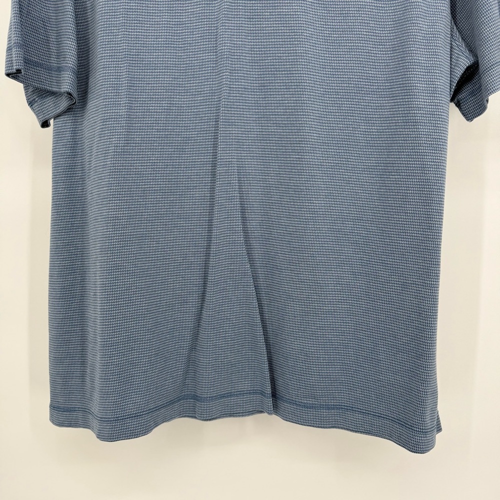 UNTUCKit Damaschino Jacquard Houndstooth Polo Shirt XL Short‎ Sleeve Office Work - Picture 3 of 14